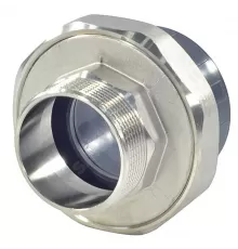 Муфта ПВХ разъемная Дн 32х1" Ру16 серый напорная НР под клеевое соединение EFFAST RGRBND032D.N