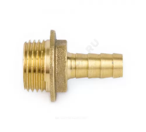 Переходник штуцерный латунь неразъемный для шланга Дн 12х1/2" НР 9102 Aquasfera 9102-02