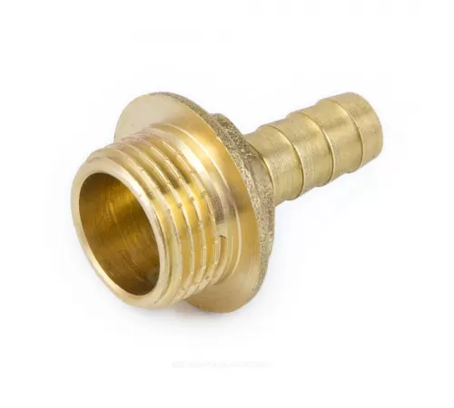 Переходник штуцерный латунь неразъемный для шланга Дн 12х1/2" НР 9102 Aquasfera 9102-02