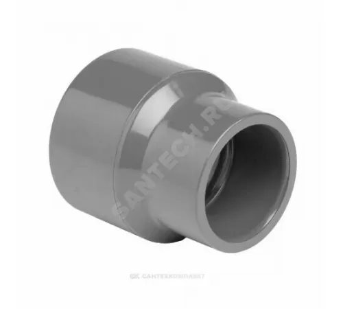 Муфта НПВХ переходная Дн 32х16 Ру10 под клеевое соединение Агригазполимер 206-039