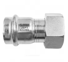 Муфта сталь нерж AISI 304 Дн 28х1" пресс/нак/гайка SantechSystems