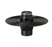 Воронка кровельная V с вертикальным выпуском PP Дн 110 с листвоуловителем Fachmann 01.001