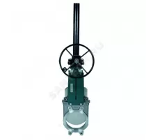 Задвижка шиберная односторонняя нерж VG6400-08EP Ду 400 Ру7 межфл с редуктором уплотнение: EPDM Tecofi VG6400-08EP0400