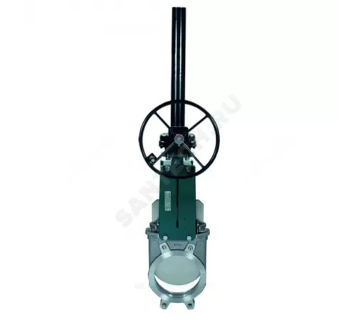 Задвижка шиберная односторонняя нерж VG6400-08EP Ду 400 Ру7 межфл с редуктором уплотнение: EPDM Tecofi VG6400-08EP0400