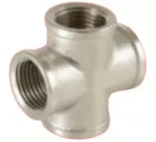 Крест латунь никель Ду 25 (1") ВР VALFEX VF.760.N.100