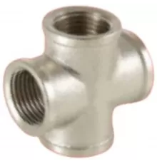 Крест латунь никель Ду 15 (1/2") ВР VALFEX VF.760.N.012