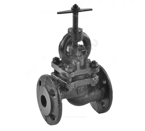 Клапан запорный чугун 15кч16п Ду 50 Ру25 фл Луидор