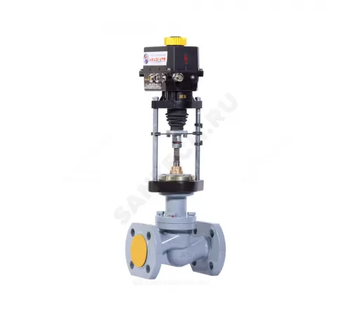 Клапан запорно-регулирующий сталь КЗР 25с947нж односедельный Ду 25 Ру40 фл Kvs=3.2м3/ч с эл/приводом 3-х позиционным ST0 230В Арма-Пром