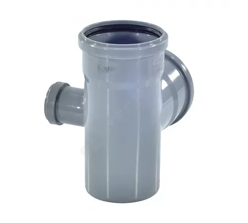 Крестовина PP-H 2-плоскостная правая серая Дн 110х110х50х87гр б/нап в/к RTP (РосТурПласт) 36541