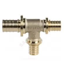 Тройник для PE-X труб аксиальный латунь Дн 40х32х32 переходной MX Рехау 11080921001