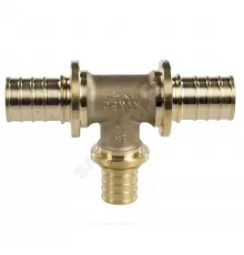 Тройник для PE-X труб аксиальный латунь Дн 40х25х40 переходной MX Рехау 11080681001