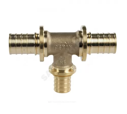 Тройник для PE-X труб аксиальный латунь Дн 32х25х25 переходной MX Рехау 11080911001