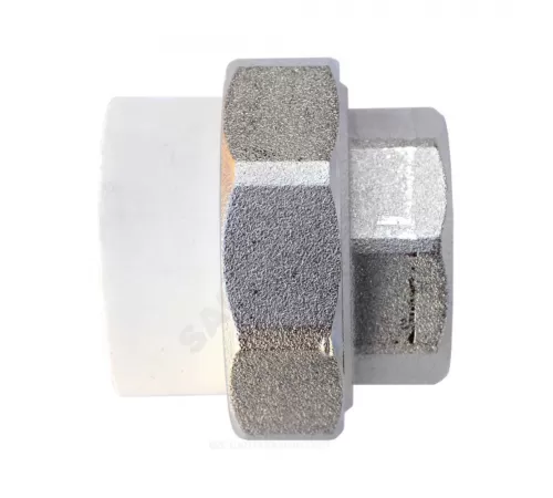 Муфта PP-R комбинированная разъемная белая Дн 25х1/2" ВР RTP (РосТурПласт) 10618