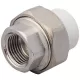 Муфта PP-R комбинированная разъемная белая Дн 25х1/2" ВР RTP (РосТурПласт) 10618