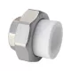 Муфта PP-R комбинированная разъемная белая Дн 25х1/2" ВР RTP (РосТурПласт) 10618
