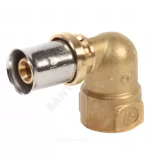 Угольник для МП/PE-X труб латунь пресс Дн 26х3/4"х90гр ВР RM129 Giacomini RM129Y049