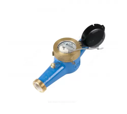 Счётчик х/в крыльчатый многоструйный Ду 32 Ру16 Qn=6 м3/ч 40С L=260мм резьба импульсный В/К IP68 ВКМ М ДГ2 Декаст 71-32-09