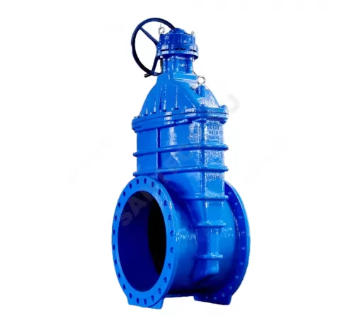 Задвижка чугун 30ч539р 1020RA аналог МЗВ обрезиненный клин EPDM c гайкой Ду 800 Ру10/16 фл с редуктором Benarmo