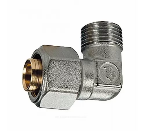 Угольник для МП/PE-X труб латунь обжим Дн 16х1/2"х90гр НР R562AM Giacomini R562MX048