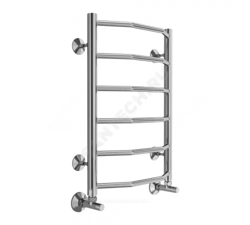 Полотенцесушитель водяной нерж сталь Лесенка (1/2") ВР 400х600мм 6П нижнее подключение Виктория Терминус 4670078530066