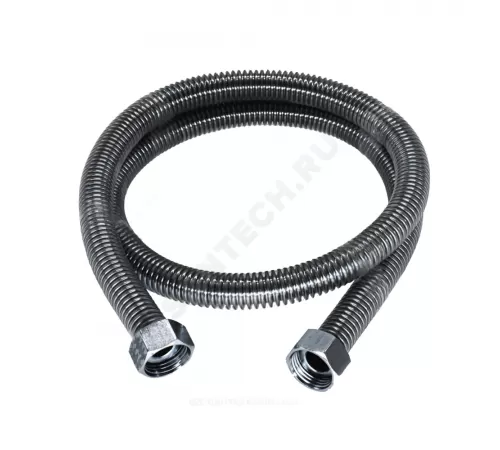 Подводка гибкая для газа сильфонная нержавеющая сталь 3/4" г-г L=1м Tuboflex