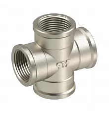 Крест латунь никель Ду 20 (3/4") ВР RTP (РосТурПласт) 25163