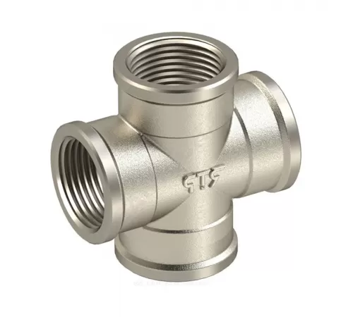 Крест латунь никель Ду 20 (3/4") ВР RTP (РосТурПласт) 25163