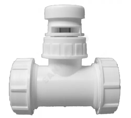 Клапан воздушный канализационный Дн 32x5/4"x1" с Т-образным соединением HL HL 902T/30