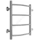 Полотенцесушитель водяной нерж сталь Лесенка (1") НР 400х500мм 4П боковое подключение Виктория Терминус 4670078530042