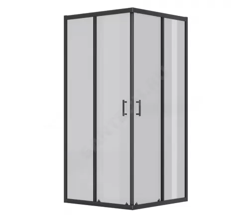 Ограждение душевое Вэлия 800х800х1950 мм без поддона квадратная тонированное стекло Santek 1.WH50.1.796