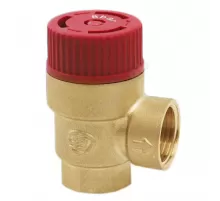 Клапан предохранительный угловой латунь Ду 15х15 ВР G1/2"хG1/2" Рср=8бар Benarmo