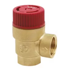 Клапан предохранительный угловой латунь Ду 15х15 ВР G1/2"хG1/2" Рср=8бар Benarmo