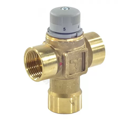 Клапан смесительный термостатический седельный латунь Ду 20 Ру10 3/4" ВР Kvs=2м3/ч Tн=30-60C Tmax=85С Icma 90149AE05