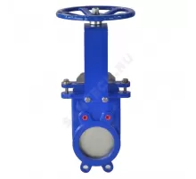 Задвижка шиберная двусторонняя чугун 1110W Ду 200 Ру10 межфл со штурвалом уплотнение: NBR Benarmo