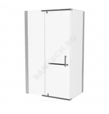 Ограждение душевое Arena Square 1200х800х2000 мм без поддона квадратная прозрачное стекло Мирсант УТ000058038
