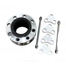 Компенсатор резиновый антивибрационный EPDM DI7251 Ду 100 Ру25 фл L=135мм Tecofi DI7251N-0100 сжатие/растяжение 20 мм/12 мм в комплекте с ограничителями хода