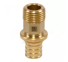 Муфта для PE-X труб аксиальная латунь Дн 16х1" НР MX Рехау 11093131001