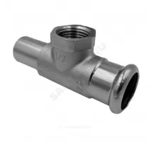 Тройник сталь нерж AISI 316L Дн 28х28х3/4" Ру16 пресс/ВР/труба Inoxpres RM 189304028MF