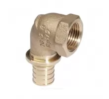 Угольник для PE-X труб аксиальный бронза Дн 20х3/4" ВР RAUTITAN RX+ Rehau 14563561001 (13660971001)