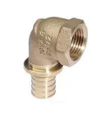 Угольник для PE-X труб аксиальный бронза Дн 20х1/2" ВР RAUTITAN RX+ Rehau 14563551001 (13660961001)