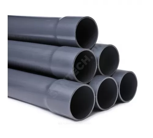 Труба НПВХ 125 SDR17 Дн 110х6,6 Ру16 L=3м серая напорная раструбная под клеевое соединение Aquaviva AQV311066R