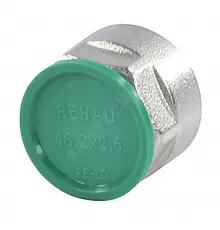 Евроконус для PE-X труб обжим латунь Дн 16,2х2,6х3/4" с накидной гайкой RAUTITAN stabil Rehau 12664521003