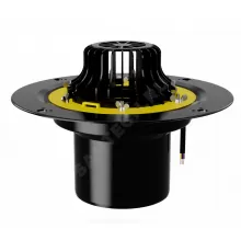 Воронка кровельная VMO с вертикальным выпуском PP Дн 160 с листвоуловителем, обжимным фланцем, электрообогревом Fachmann 01.013