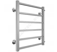 Полотенцесушитель водяной нерж сталь Лесенка (1/2") НР 500х600мм 6П боковое подключение Вега Терминус 4670078530004