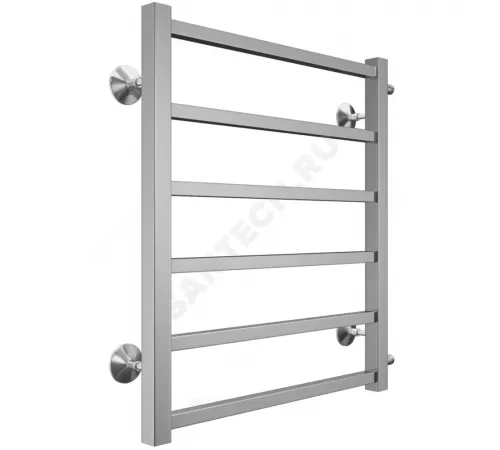 Полотенцесушитель водяной нерж сталь Лесенка (1/2") НР 500х600мм 6П боковое подключение Вега Терминус 4670078530004