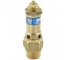 Клапан предохранительный пружинный прямой латунь 1810 Ду 50 НР G2"х Рн=0.5...16бар для газообразных сред 220С OR 1810.050