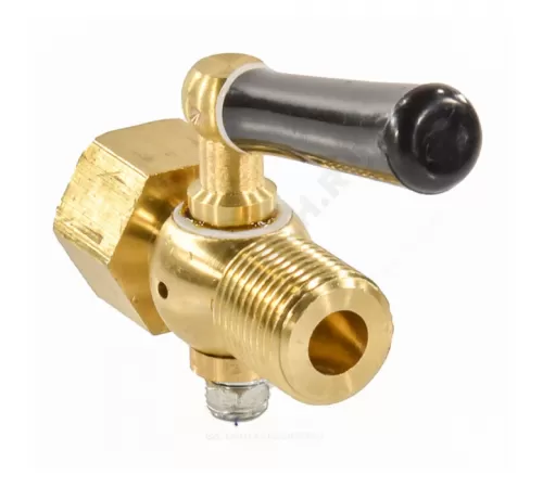 Кран для манометра 3-ходовой латунь Ду 15 Ру25 ВР/НР G1/2" с рукояткой без фланца ЭКОМЕРА КТХ-GF-GM