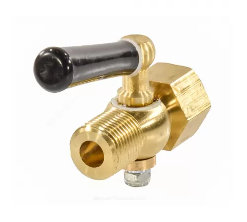 Кран для манометра 3-ходовой латунь Ду 15 Ру25 ВР/НР G1/2" с рукояткой без фланца ЭКОМЕРА КТХ-GF-GM
