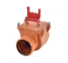 Клапан PP-H обратный канализационный коричневый для НПВХ и PP-H Дн 110 б/нап в/к ТП-85.100 Татполимер 101200017