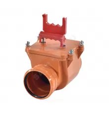 Клапан PP-H обратный канализационный коричневый для НПВХ и PP-H Дн 110 б/нап в/к ТП-85.100 Татполимер 101200017